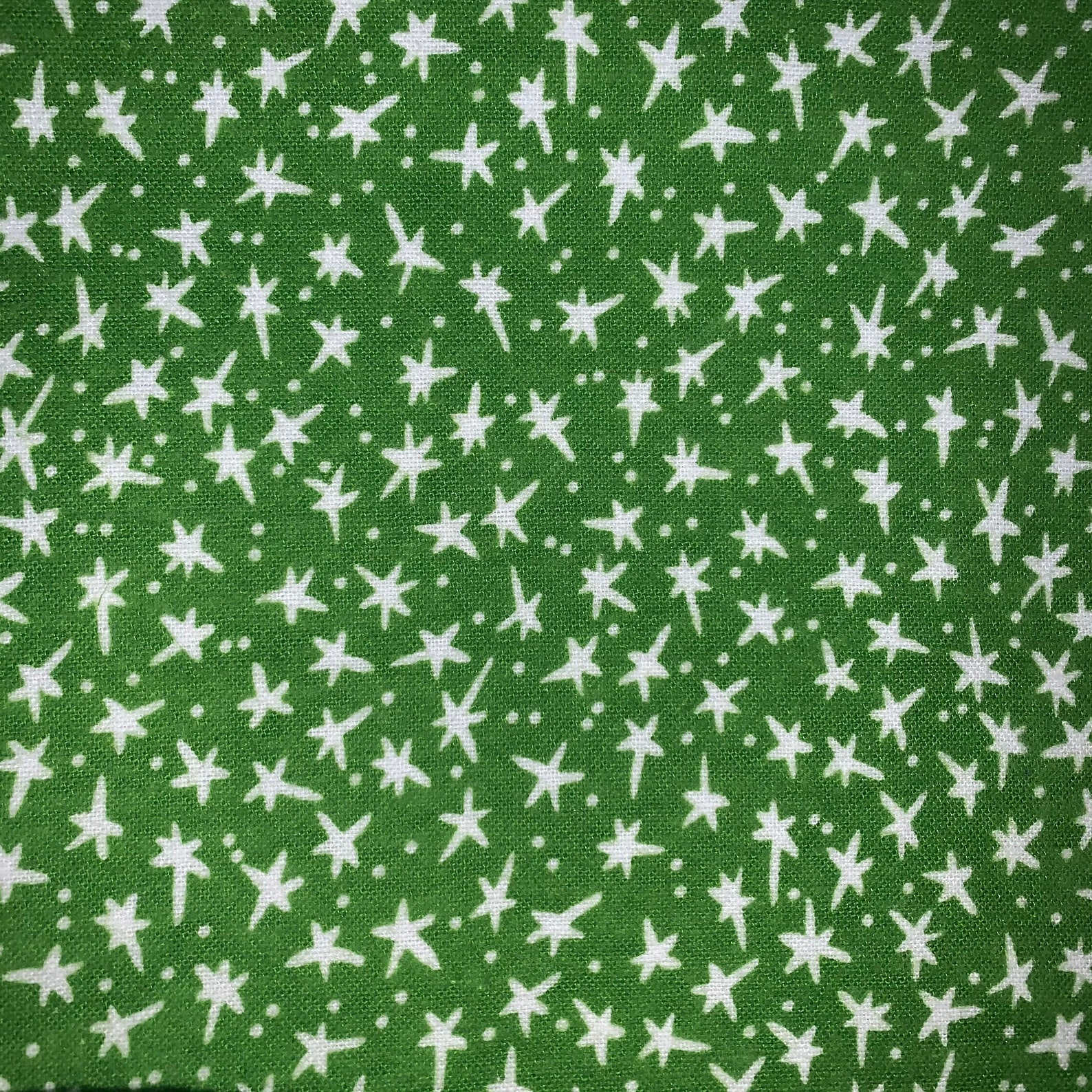 100 Cotton Flannel Fabric Green Theme Dots Checks Starburst Etsy