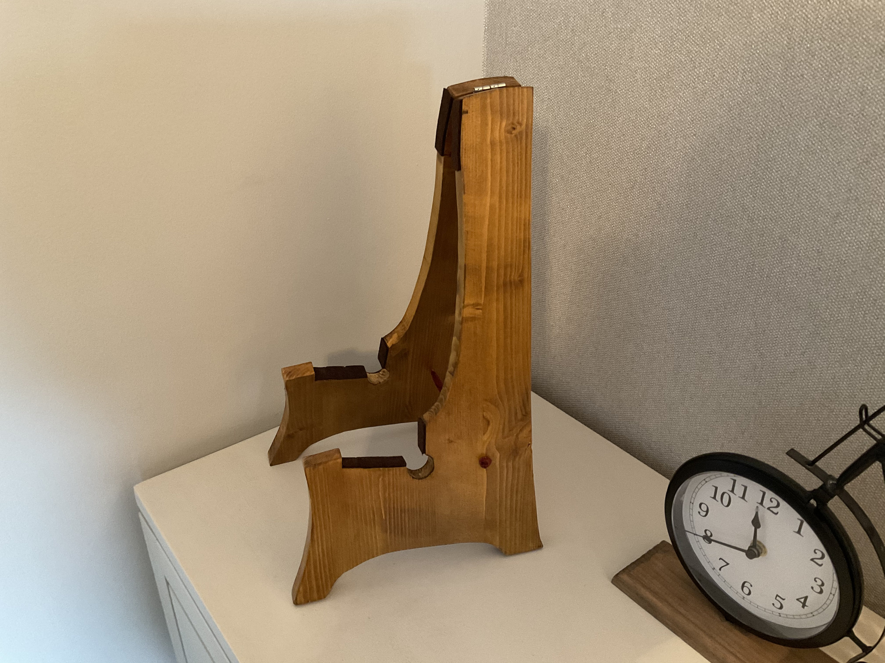 Hand carved custom Cigar box Guitar stand dark oak finish Etsy