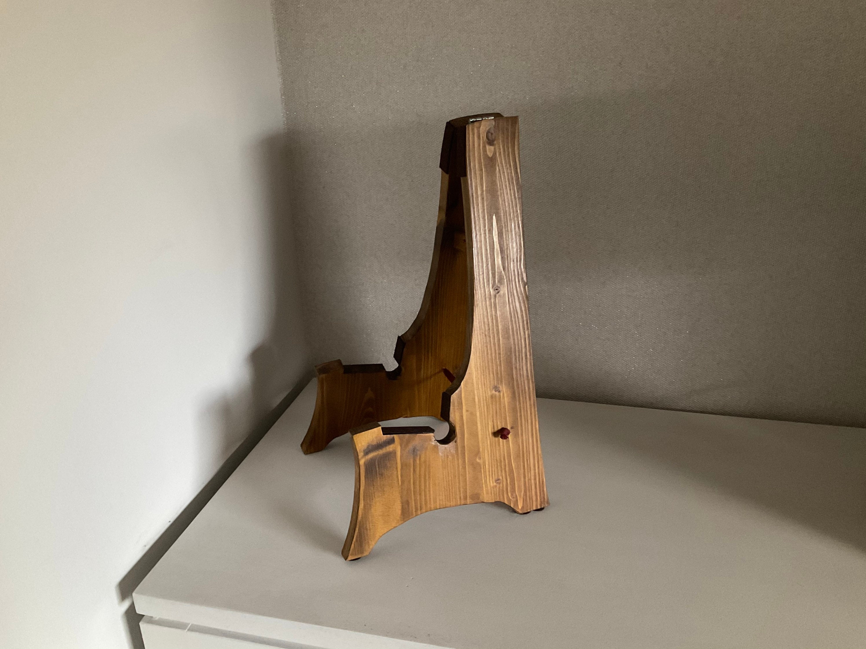 Handmade Cigar box guitar stand.Mid oak finish.Custom cigar Etsy