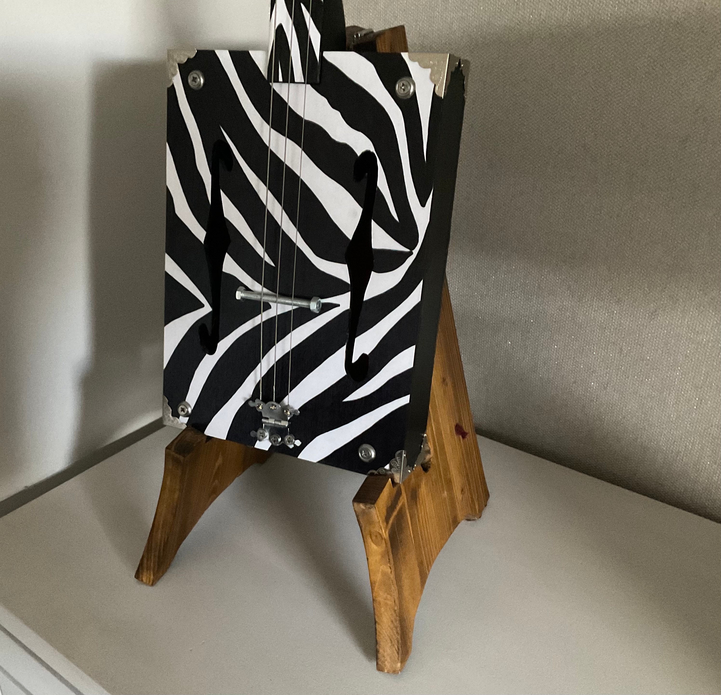 Handmade Cigar box guitar stand.Mid oak finish.Custom cigar Etsy