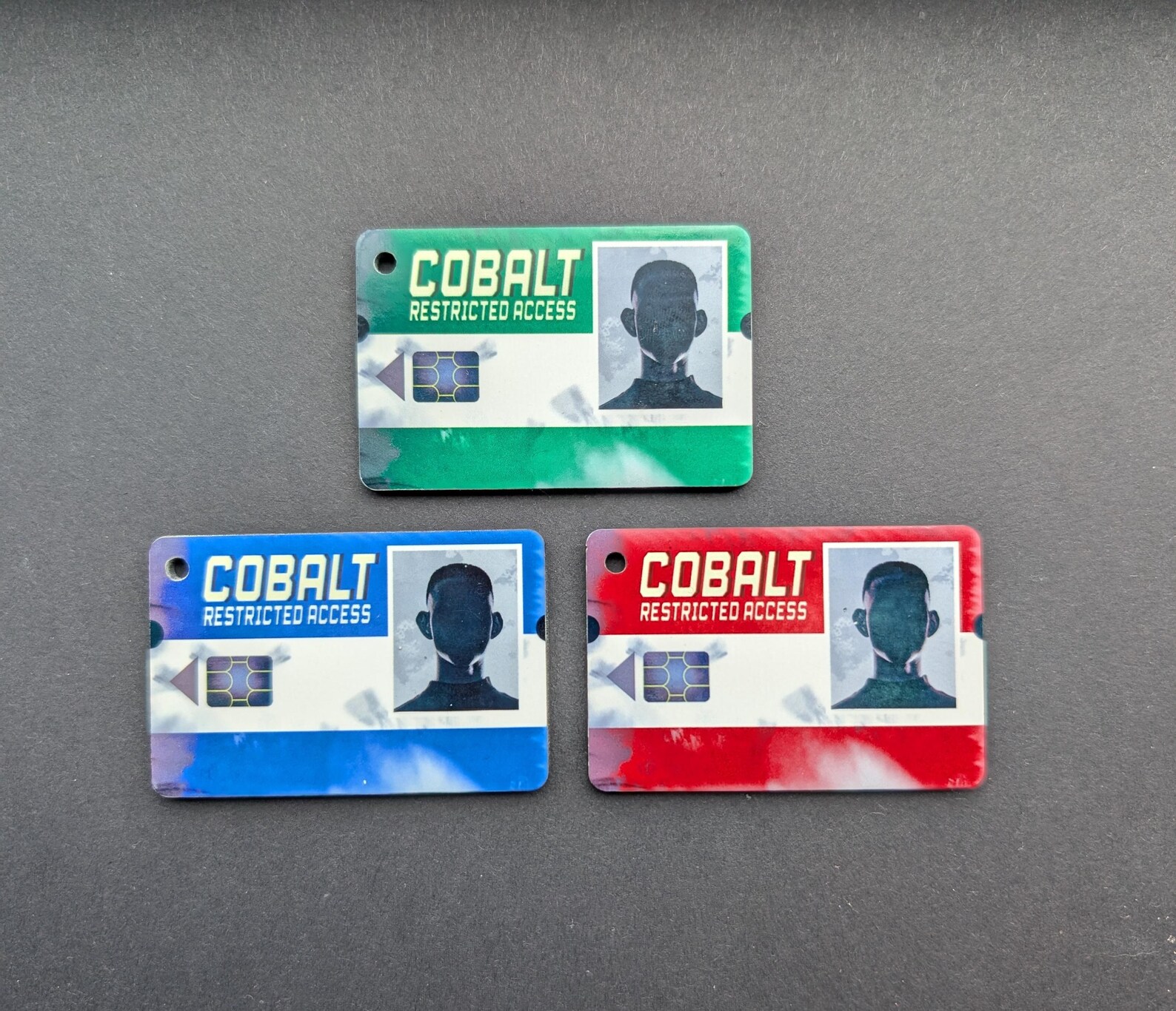 Rust Keycard Keyring | Green, Blue & Red or All 3 Keycards | Gamer ...