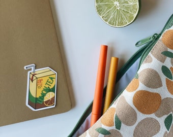 Vita (Vibe) Lemon Tea Juice Box Sticker - Die Cut Decal