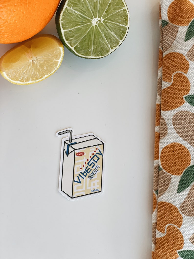 Vitasoyvibesoy Soy Milk Juice Box Sticker Die Cut Decal Etsy