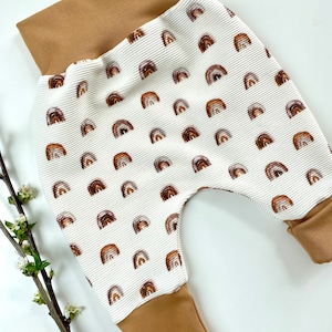 Bloomers, Rib Jersey, Growing Pants, Growing Bloomers, Rainbow, Unisex Bloomers, Rainbow Pants, Ottoman Jersey Pants, Rib Jersey