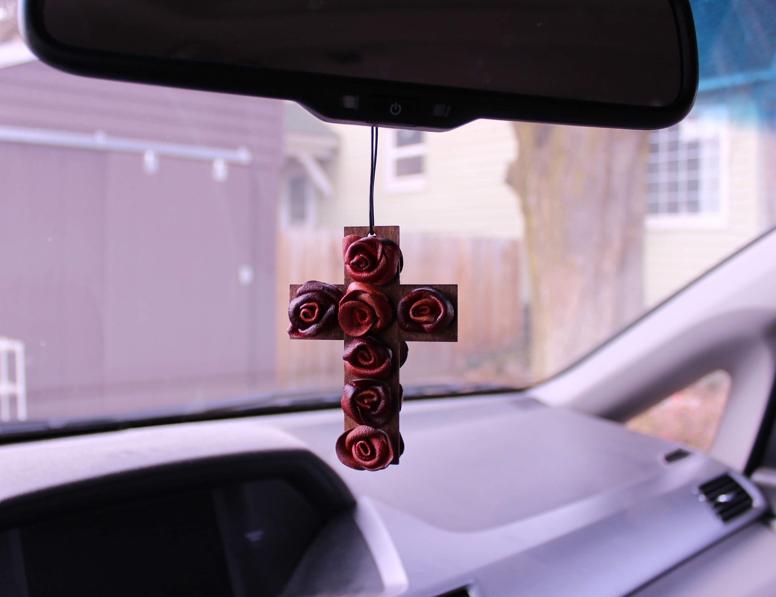 Rear view mirror cross devotional cross car accessory car Etsy