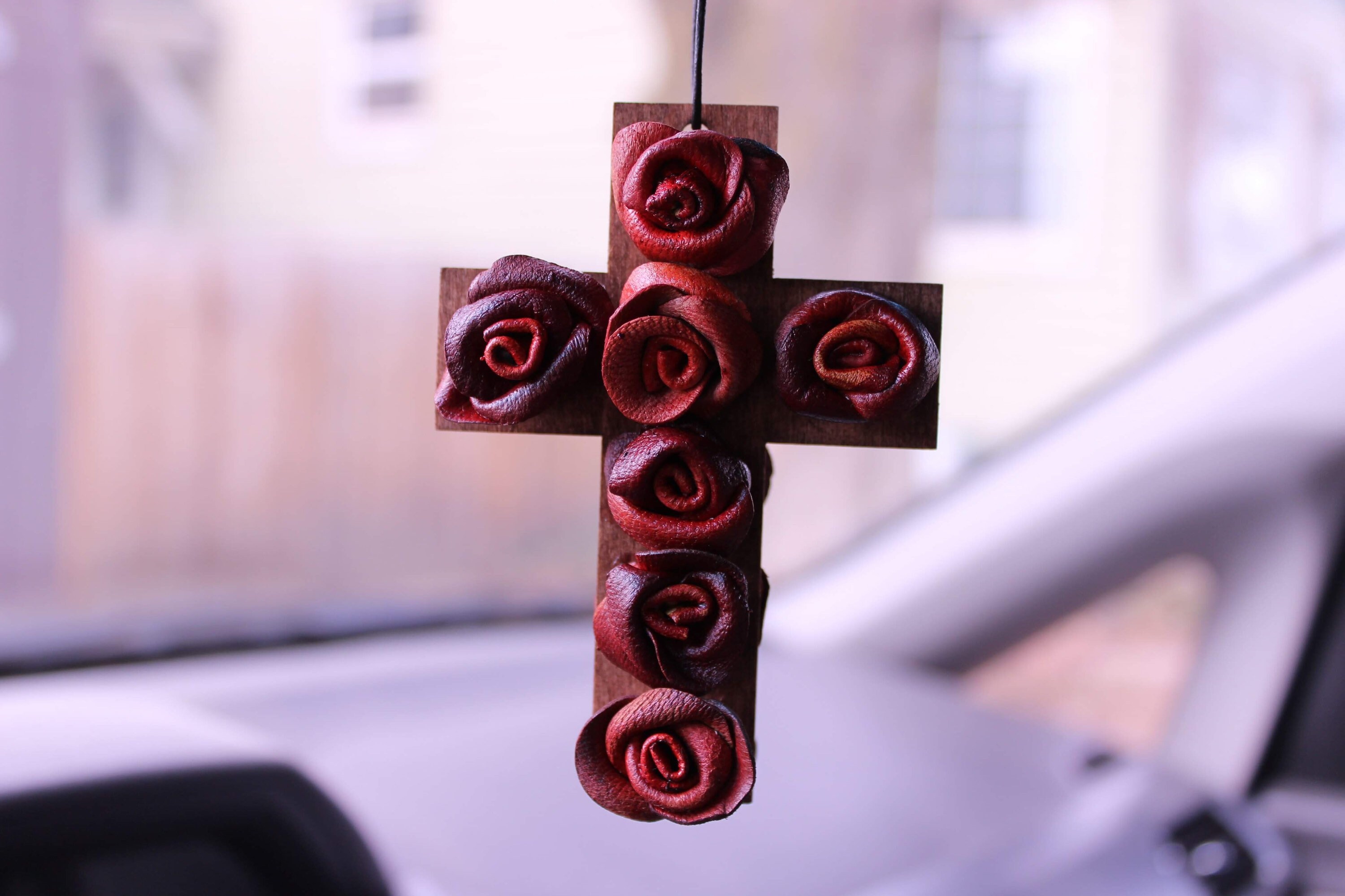 Rear view mirror cross devotional cross car accessory car Etsy