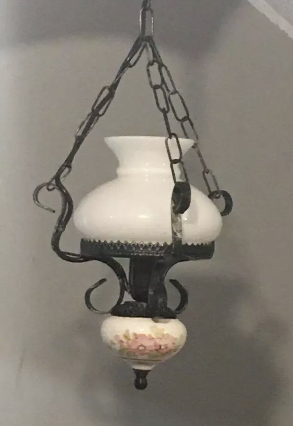 Vintage french style farmhouse pendant light. Vintage Etsy