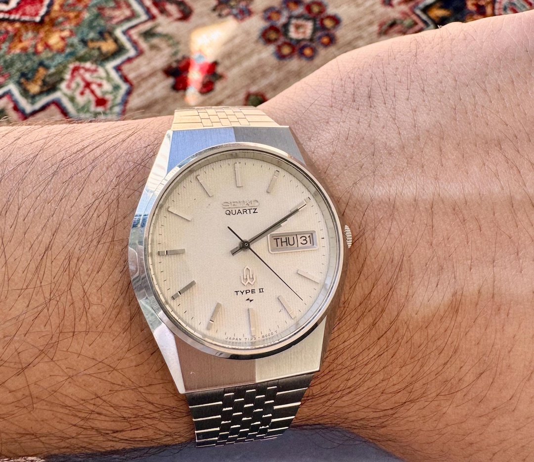 SEIKO TYPE II 　セイコー　クォーツ腕時計 ビンテージ ヴィンテージ セイコー クォーツ タイプ II ウォッチ – ホワイト