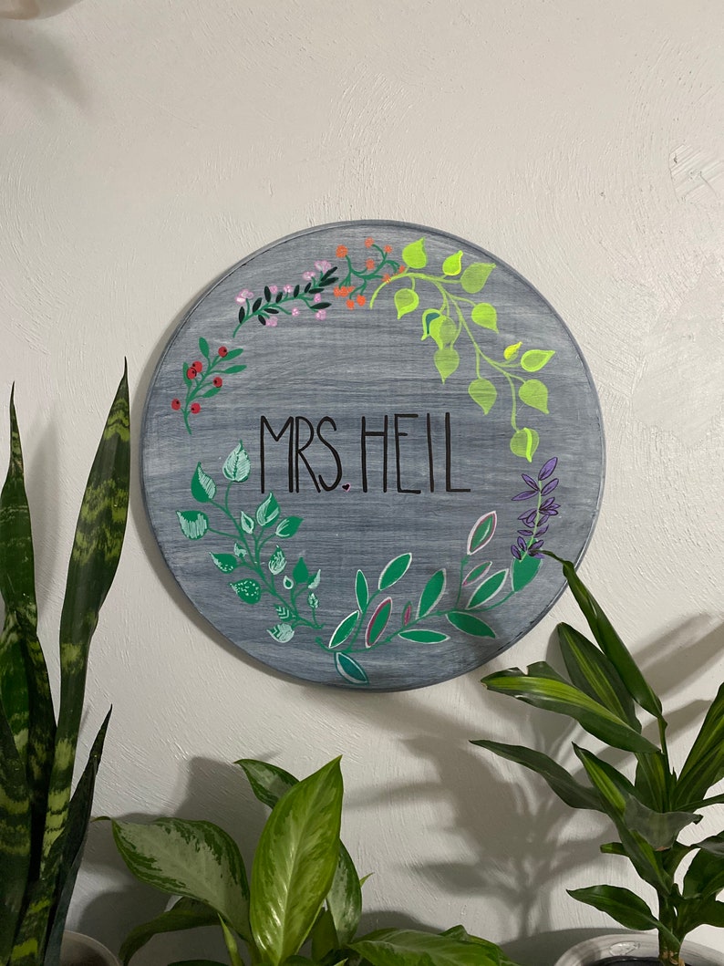 small business sign, birthdays nursery wall decor Personalized wood sign wedding gift door hanger baby name sign family name sign