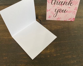 Handmade mini thank you cards with blank envelope I Calligraphy I hand lettered