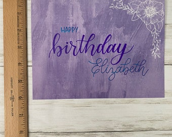 Handmade Personalized Birthday Card