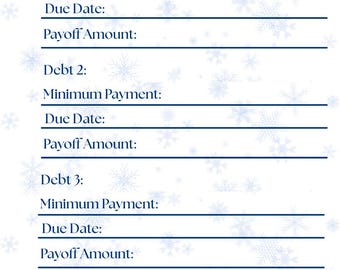 Debt Snowball Tracker - Digital Download - A6