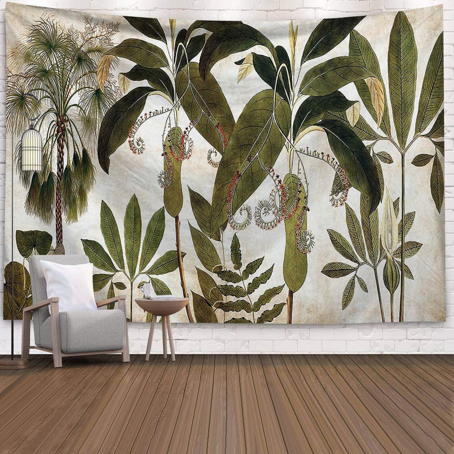 Jungle Wall Hanging Tapestry Jungle Tapestry Nature Tree Etsy