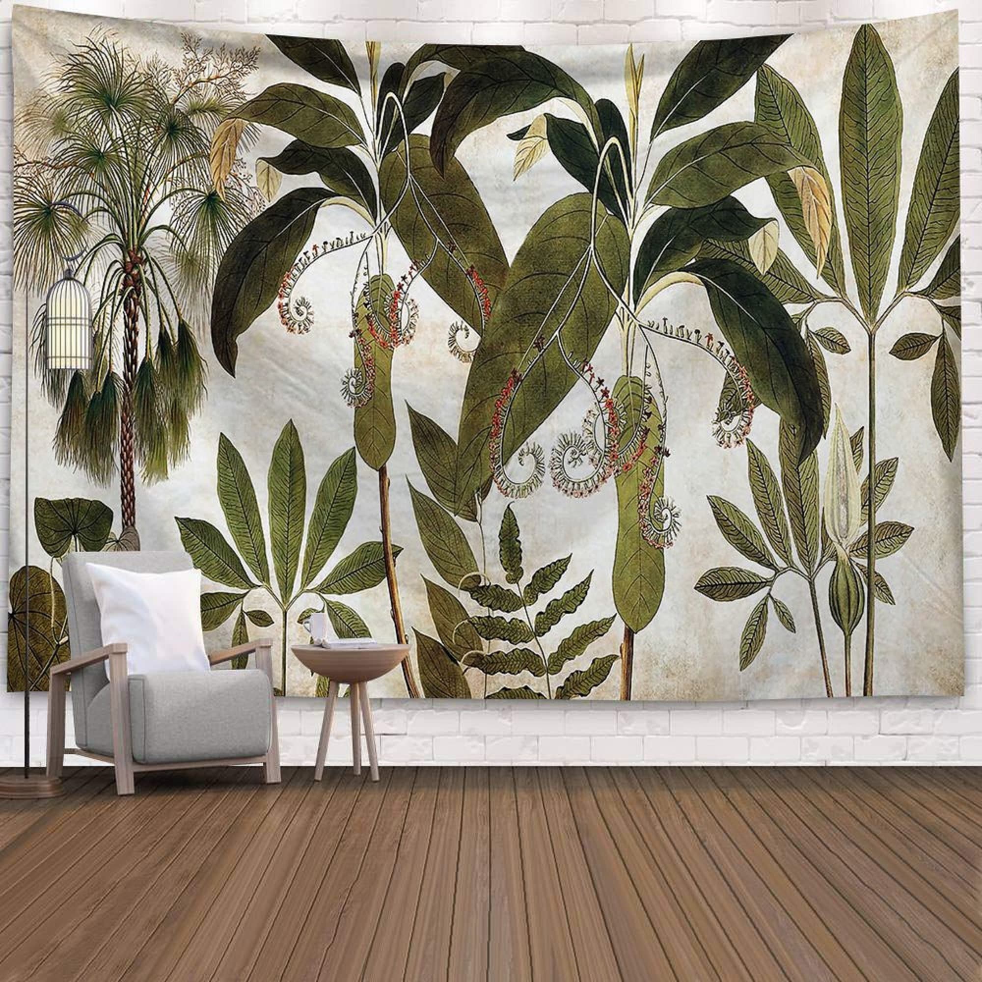 Jungle Wall Hanging Tapestry Jungle Tapestry Nature Tree Etsy
