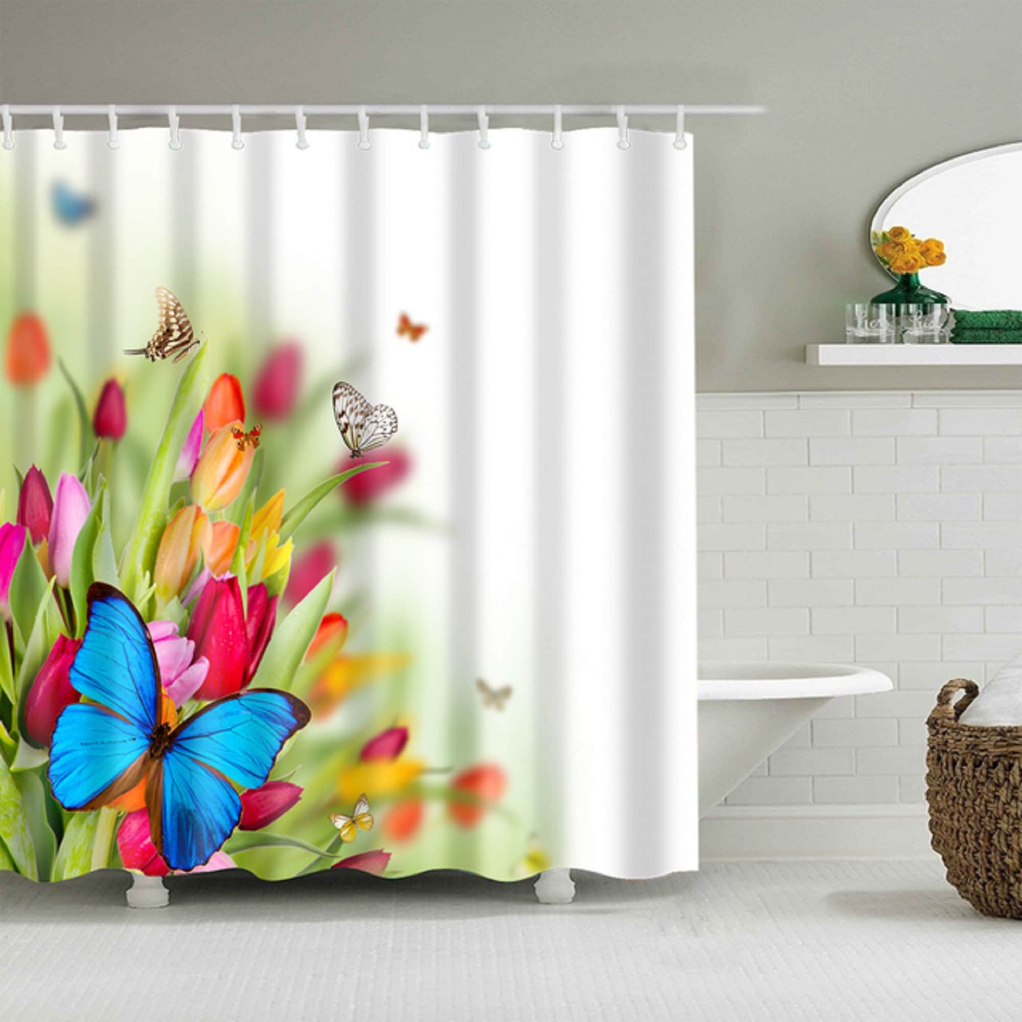 Owl Shower Curtains Bathroom Curtain Animals Birds Owl Etsy