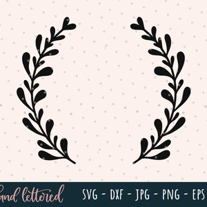 Download Vintage Laurel Wreath Clipart Laurel Wreaths Svg Wedding Etsy