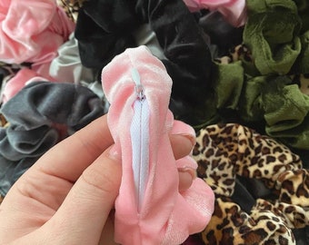 Hidden Zip Hair Scrunchies - Stashies - Festival Accessories - Hair Bobbles - Raves - Creamfields - YNOT - Pride - Festival Clothing - Ibiza