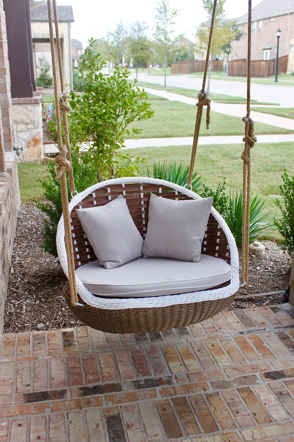 Holiday Save Two Cute Porch Swing Unique Design Steel Frame Etsy