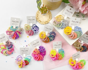 NEW Spring - Summer  Hair ties | 3cm kids hair ties | metal free hair ties