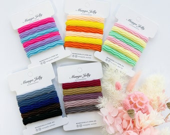 4CM METAL FREE Thick Wavy hair ties | hair bands | High strength | non-slip | All hair type suitable