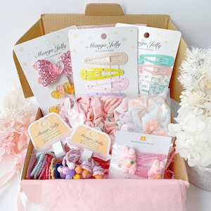 Kids Hamper box | surprise box, hair accessories pack, bundles of accessories, scrunchies, hair clips, hair ties