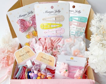 Kids Hamper box | surprise box, hair accessories pack, bundles of accessories, scrunchies, hair clips, hair ties