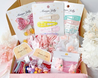 Kids Hair Accessories Surprise Box: Scrunchies, Clips & Ties