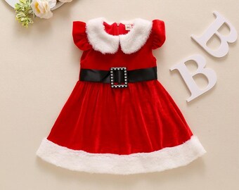 luxury velvet santa dress