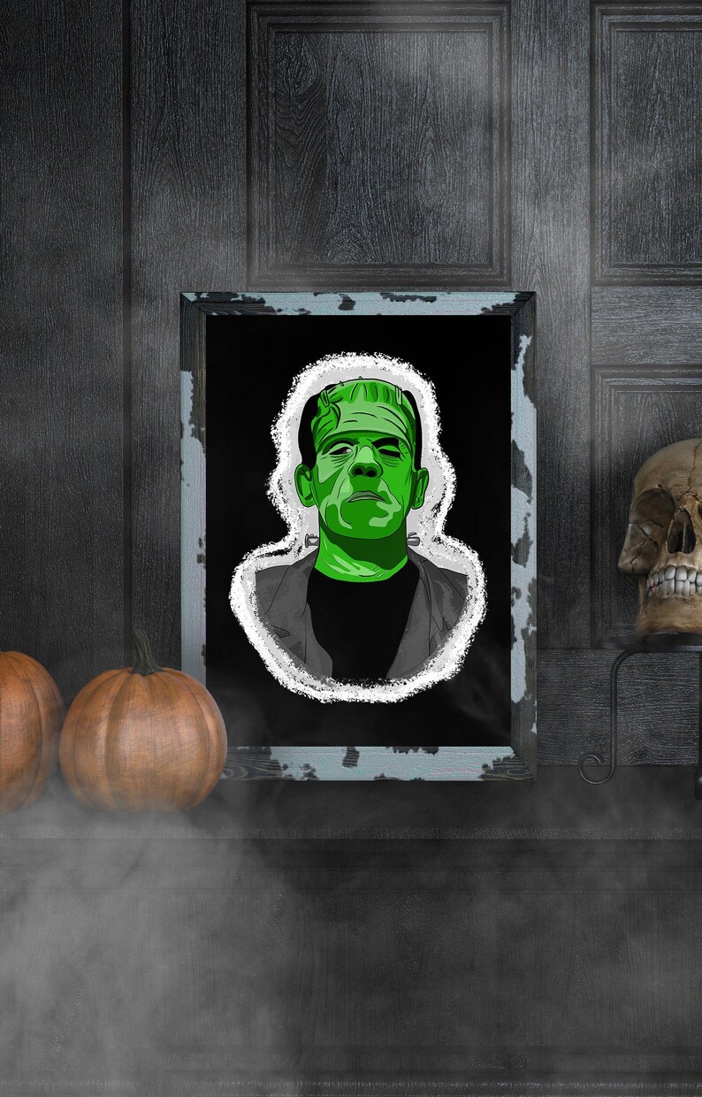 Frankenstein's Monster  A5 Glossy Print image 0