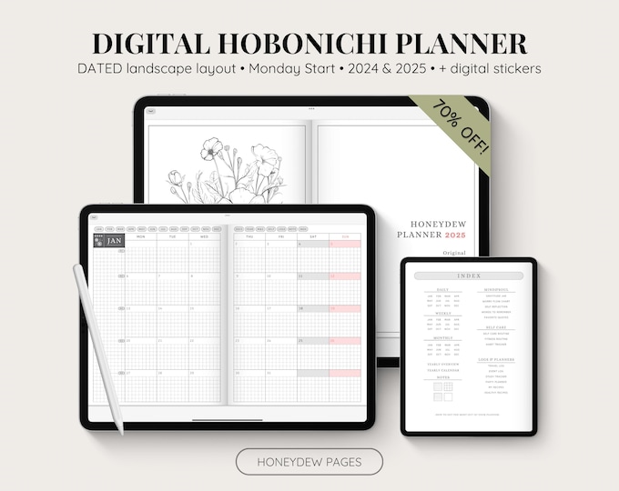 Digital Hobonichi 2025 Planner: Landscape Yume Techo Cousin (goodnotes ...