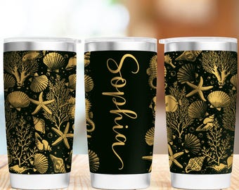 Add Your Own Name Under The Sea 20oz 30oz Tumbler Wrap Laser Engraved SVG PNG Files.