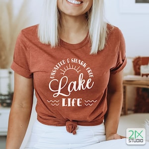 Lake Life ongezouten en haaienvrije svg, Life is better svg, zomer svg, camping svg, Cricut svg-bestanden digitale instant download.