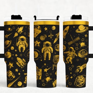 Weltraum 40 Unzen Tumbler Wrap Laser SVG-Datei-Design, Space voll wrap Tumbler Laser Dreh gravierte Dateien Handwerksprojekt.