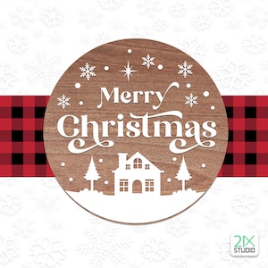 Merry christmas for round svg, Door hanger svg, Christmas sign svg, Round door sign svg, Farmhouse sign svg, png dxf files for cricut.