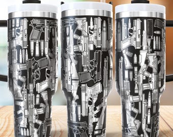 Anatomy of a Pew 40oz Tumbler Wrap Laser Engraved SVG and PNG Files.