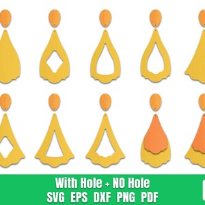 Oorbel SVG, lederen oorbel svg, Boho Moroccan Earring SVG-bestanden voor Cricut, digitaal bestand instant download No.3