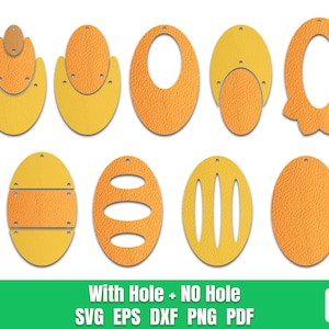 Circle Earring SVG, Earring template, Moon Earring, Laser cut earrings, Faux leather SVG files for Cricut No.2, Digital File.