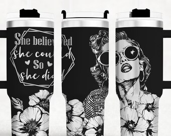 Positieve bevestiging 40oz beker wrap laser SVG-bestand ontwerp, inspirerende full wrap beker laser roterende gegraveerde bestanden ambachtelijk project.