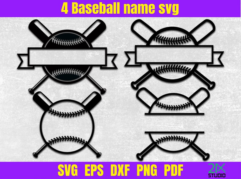 Baseball Name SVG Baseball Plate SVG Baseball SVG Files for Etsy