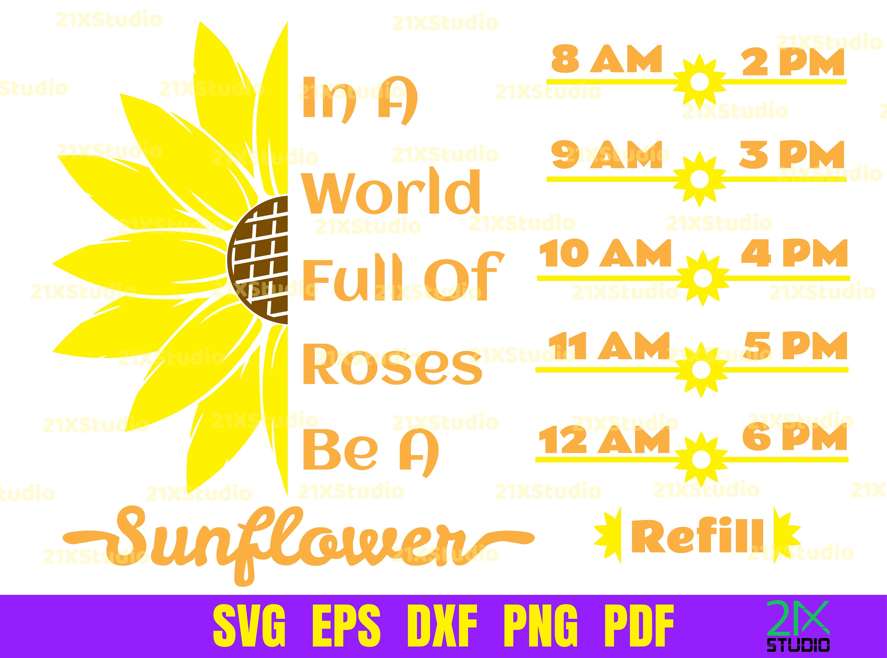 Free Free 203 Sunflower Water Bottle Tracker Svg SVG PNG EPS DXF File