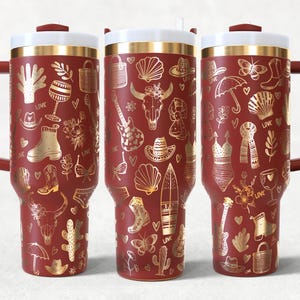 Coastal Cowgirl Tumbler 40oz Tumbler Wrap Laser SVG Files, Cowgirl  Western Laser engraving Quencher Tumbler laser rotary Designs.