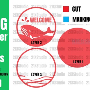 Whale SVG Glowforge Files for Laser Cut Custom Name SVG - Etsy