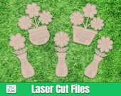 Mother's Day laser cut files paint kit svg, Mother's day card svg laser glowforge file gift diy svg Digital File Instant Download.