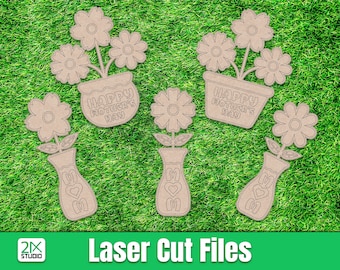 Mother's Day laser cut files paint kit svg, Mother's day card svg laser glowforge file gift diy svg Digital File Instant Download.