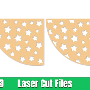 Plantilla de manga de estrella para blanquear, plantilla de camisa, archivo cortado con láser para glowforge, descarga instantánea de archivo digital.