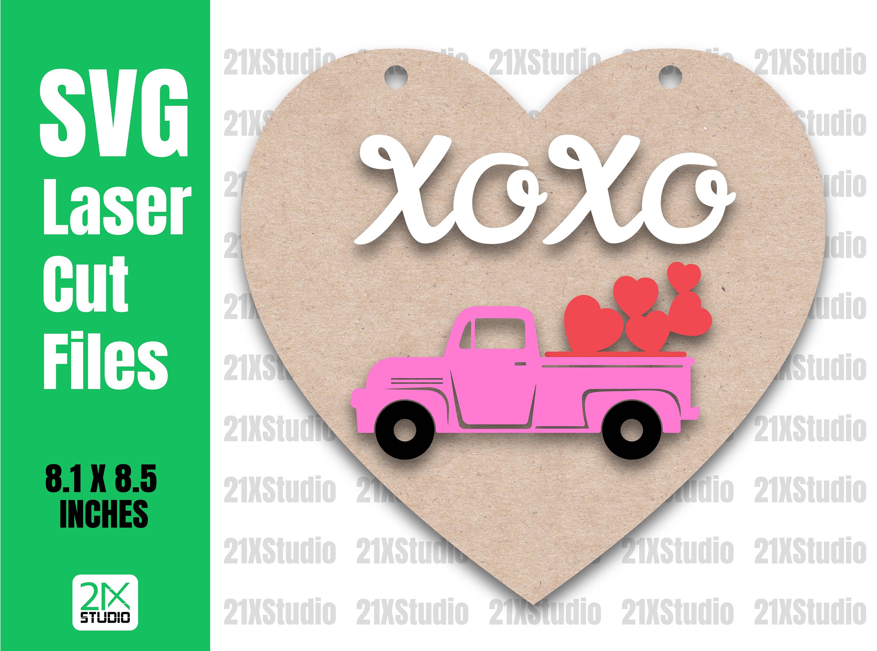 Valentines Truck Paint Kit Laser Cut Files Etsy