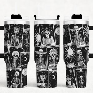 Cartes de tarot 40 oz emballage laser fichier SVG conception transparente, cartes de tarot drôles gobelet laser rotatif fichiers gravés projet artisanal