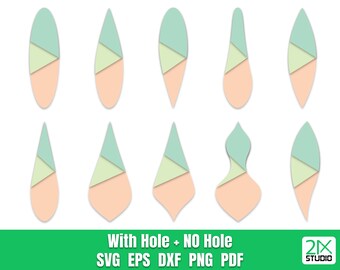 Earring SVG, Leather earring svg, Teardrop Earring SVG Files For Cricut, Digital File instant download.