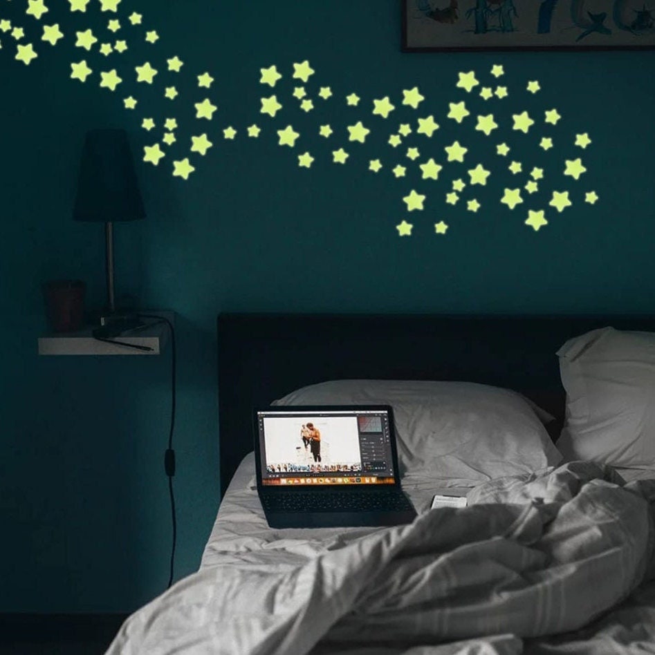 452 Étoiles Fluorescentes Brillent Dans Le Noir, Décoration de La Chambre d'enfant