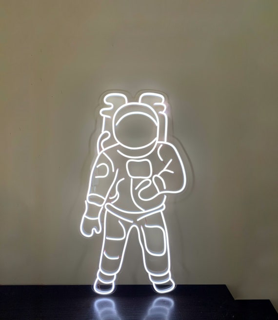 Astronaut Neon Sign Man Astronaut Neon Space Custom Neon | Etsy